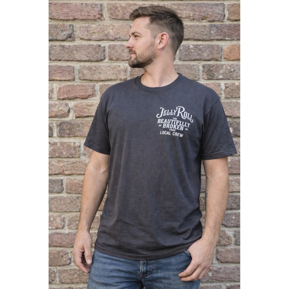Jelly Roll The Beautifully Broken‎ Tour Local Crew Shirt size XL  New